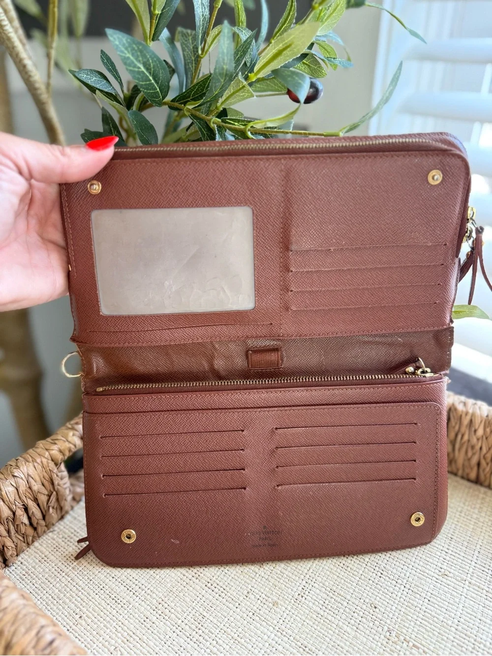 Louis Vuitton Brown Monogram Zip Around Wallet LV Insolite XL organizer wallet